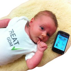 gestational diabetes baby and phone